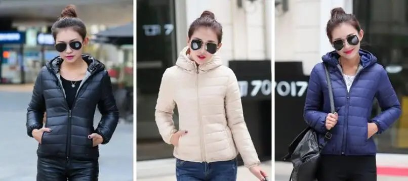 Down Jacket for Women Trend Korean Style Ultra Light Hit Hooded Coat Coats Lightweight Padded Puffer Jackets Female Winter 2024