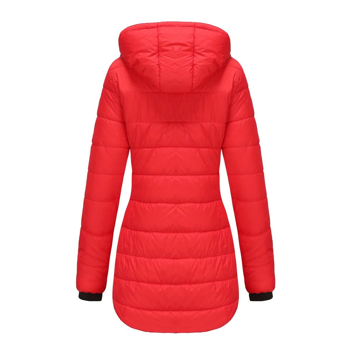 Coats Thick Parka Cotton 2025 Winter Black Jackets Women Long Parkas Hooded Warm Winter Coats Women Maxi Y2k Black Overcoats
