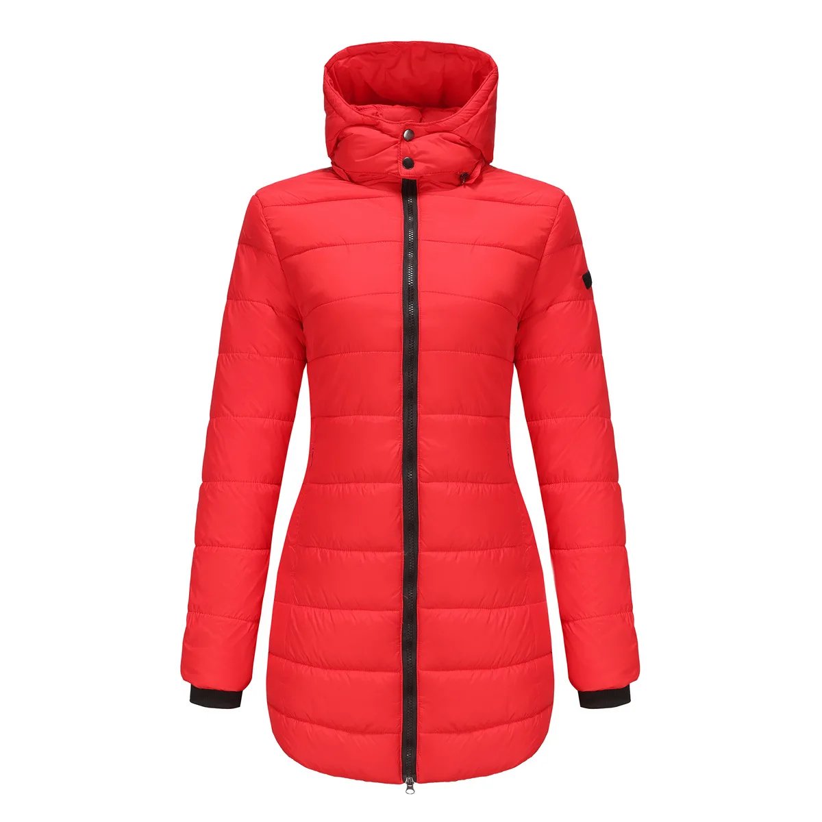 Coats Thick Parka Cotton 2025 Winter Black Jackets Women Long Parkas Hooded Warm Winter Coats Women Maxi Y2k Black Overcoats