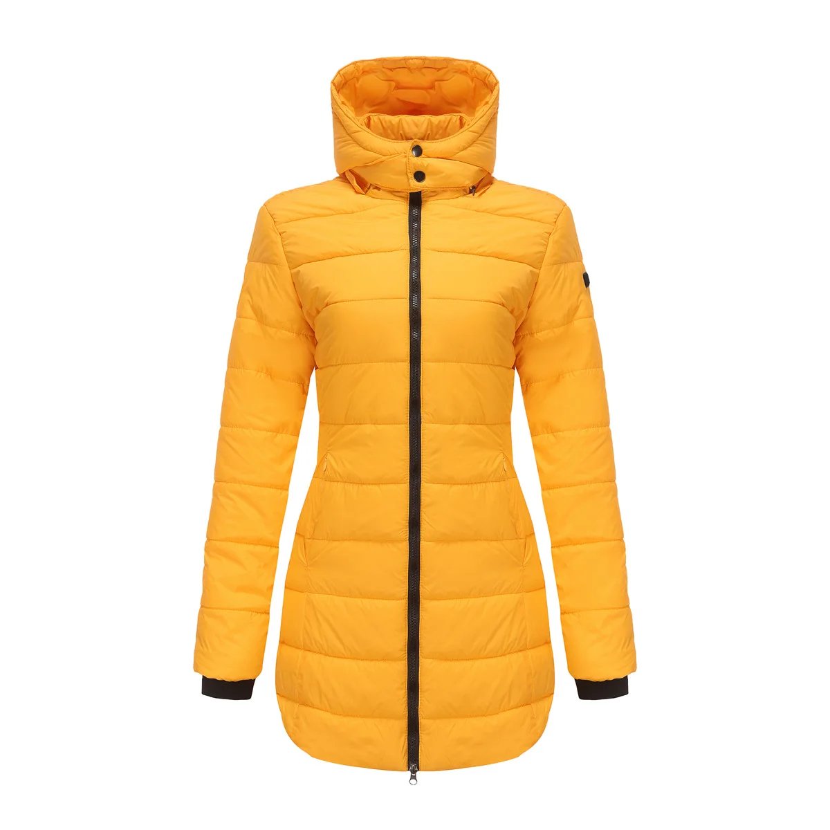Coats Thick Parka Cotton 2025 Winter Black Jackets Women Long Parkas Hooded Warm Winter Coats Women Maxi Y2k Black Overcoats