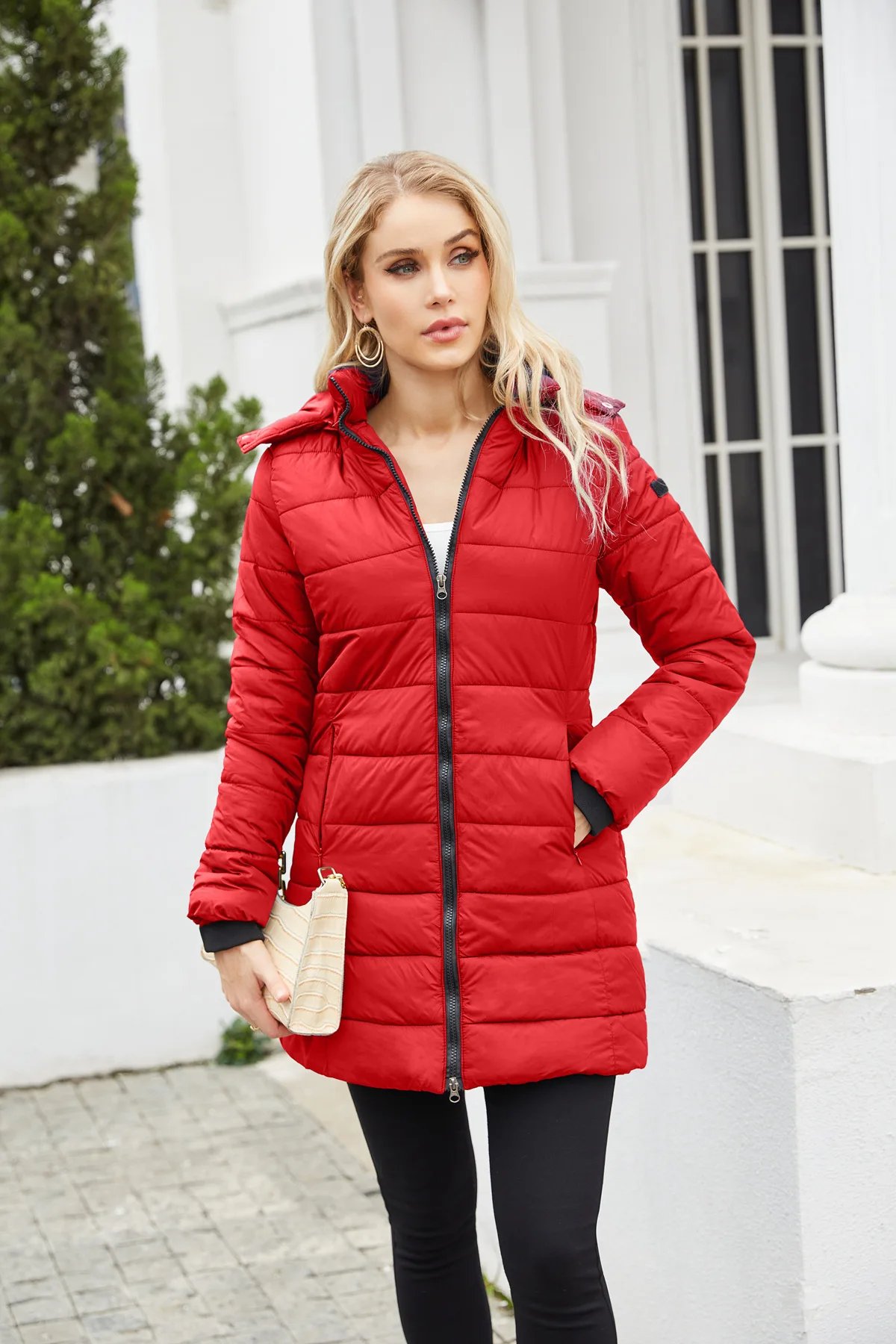 Coats Thick Parka Cotton 2025 Winter Black Jackets Women Long Parkas Hooded Warm Winter Coats Women Maxi Y2k Black Overcoats