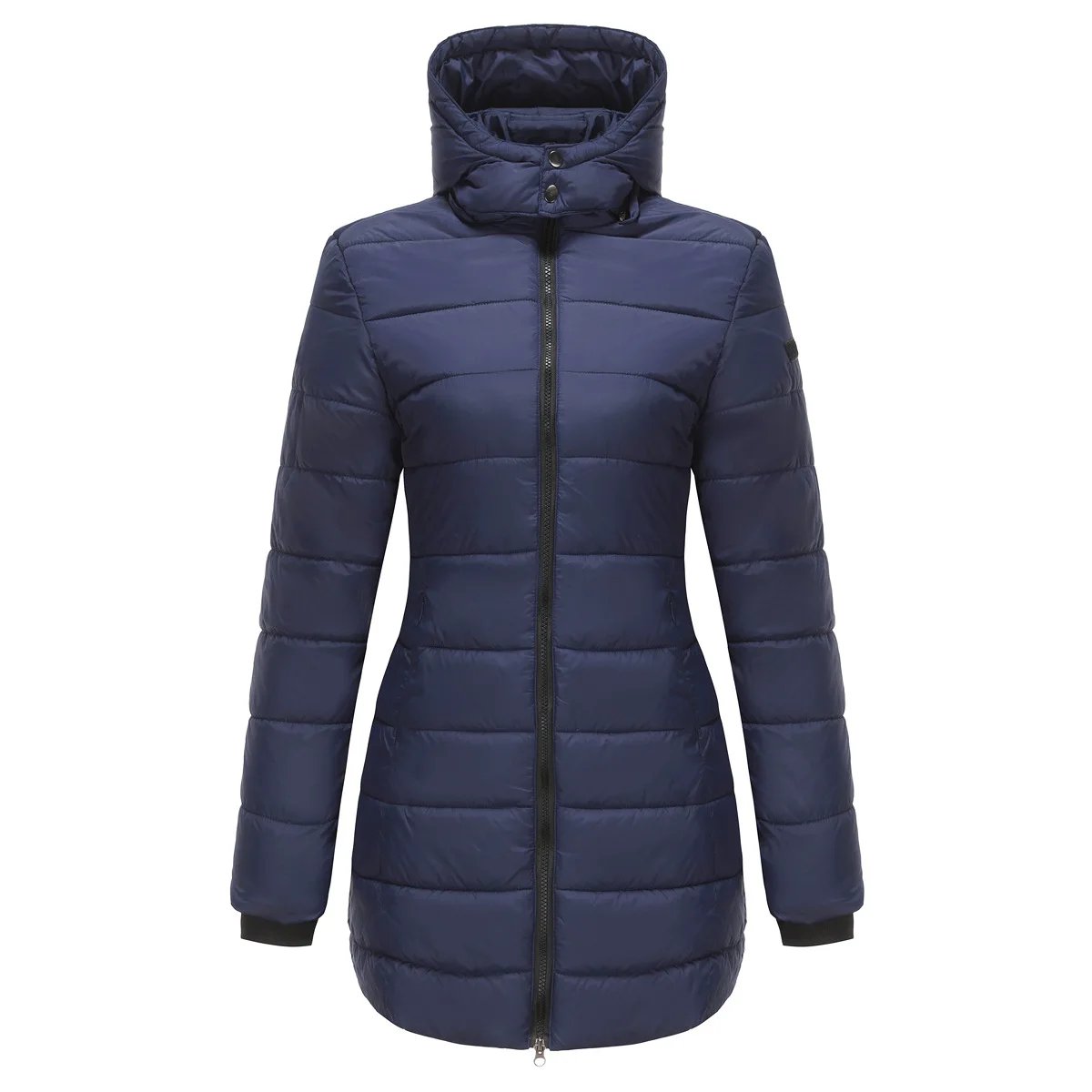 Coats Thick Parka Cotton 2025 Winter Black Jackets Women Long Parkas Hooded Warm Winter Coats Women Maxi Y2k Black Overcoats