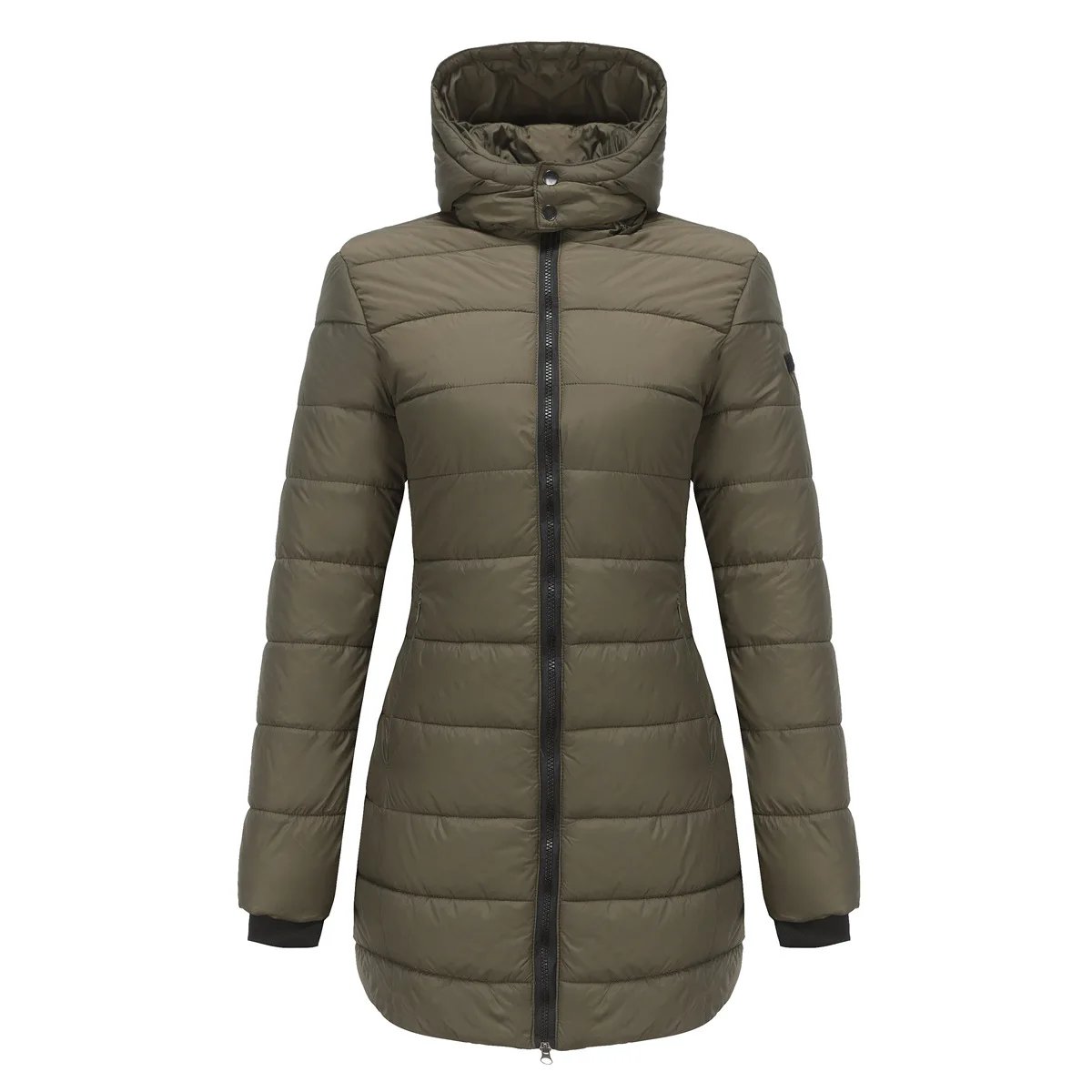 Coats Thick Parka Cotton 2025 Winter Black Jackets Women Long Parkas Hooded Warm Winter Coats Women Maxi Y2k Black Overcoats
