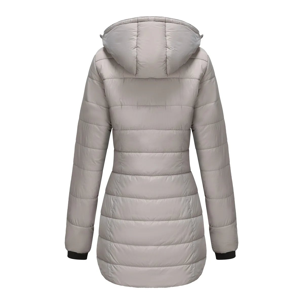 Coats Thick Parka Cotton 2025 Winter Black Jackets Women Long Parkas Hooded Warm Winter Coats Women Maxi Y2k Black Overcoats