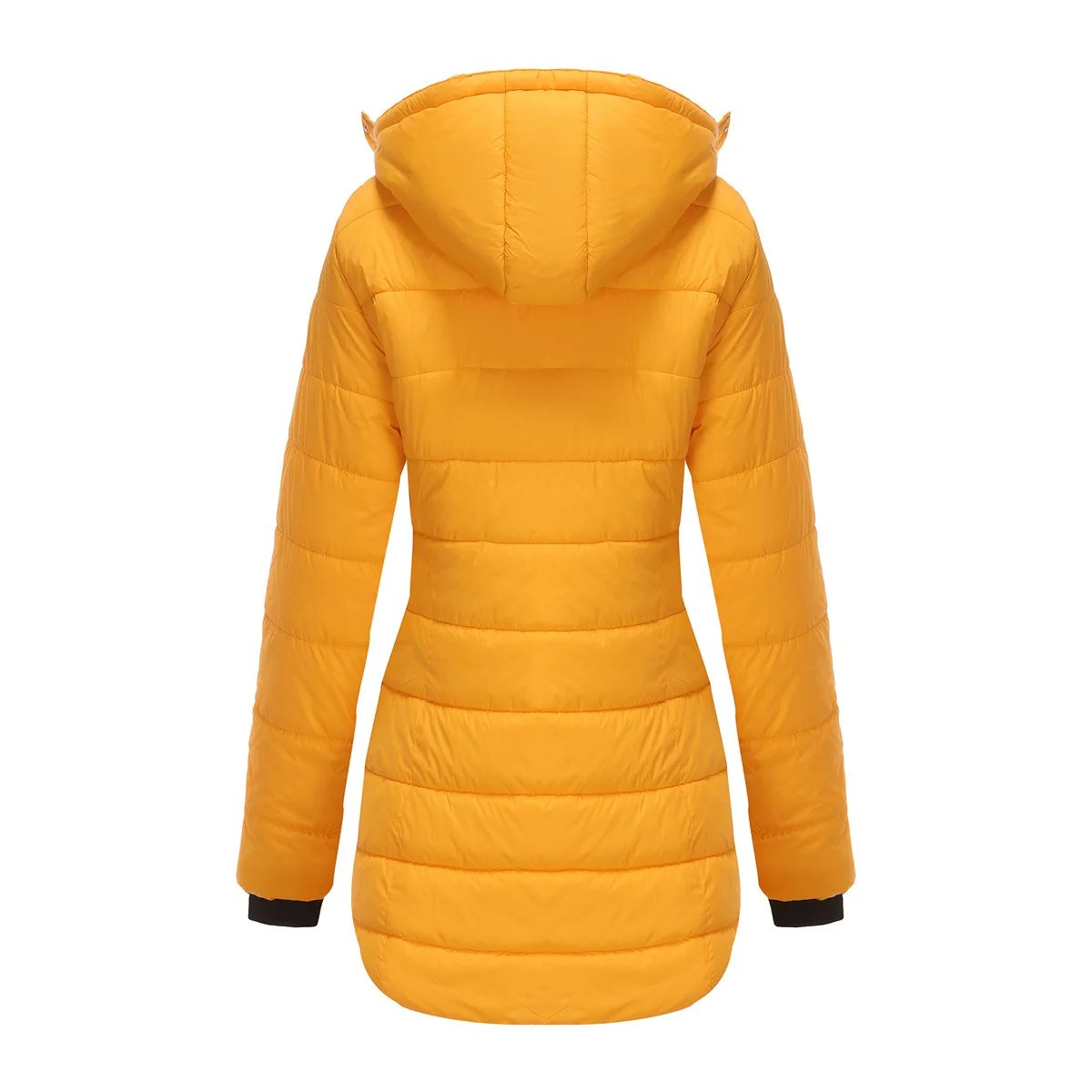 Coats Thick Parka Cotton 2025 Winter Black Jackets Women Long Parkas Hooded Warm Winter Coats Women Maxi Y2k Black Overcoats