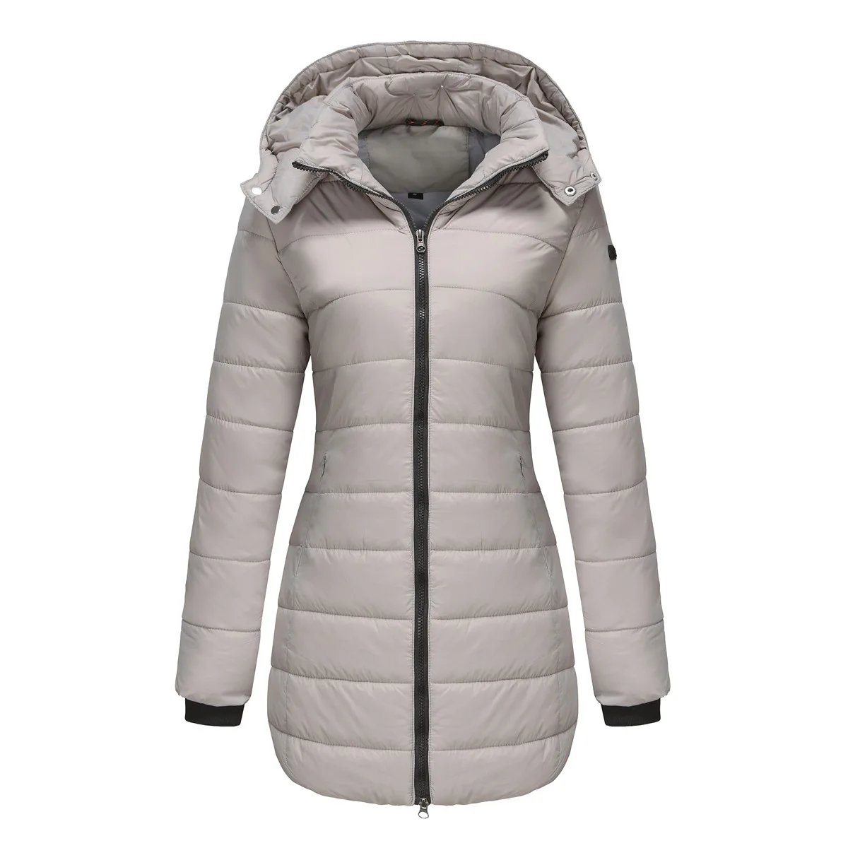 Coats Thick Parka Cotton 2025 Winter Black Jackets Women Long Parkas Hooded Warm Winter Coats Women Maxi Y2k Black Overcoats