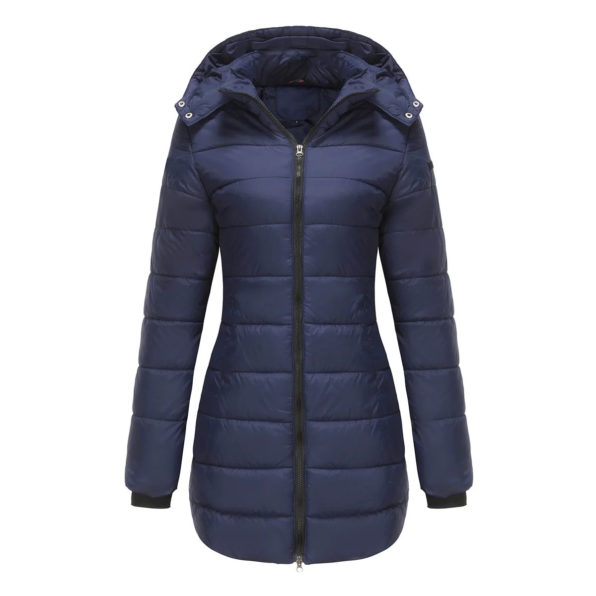 Coats Thick Parka Cotton 2025 Winter Black Jackets Women Long Parkas Hooded Warm Winter Coats Women Maxi Y2k Black Overcoats