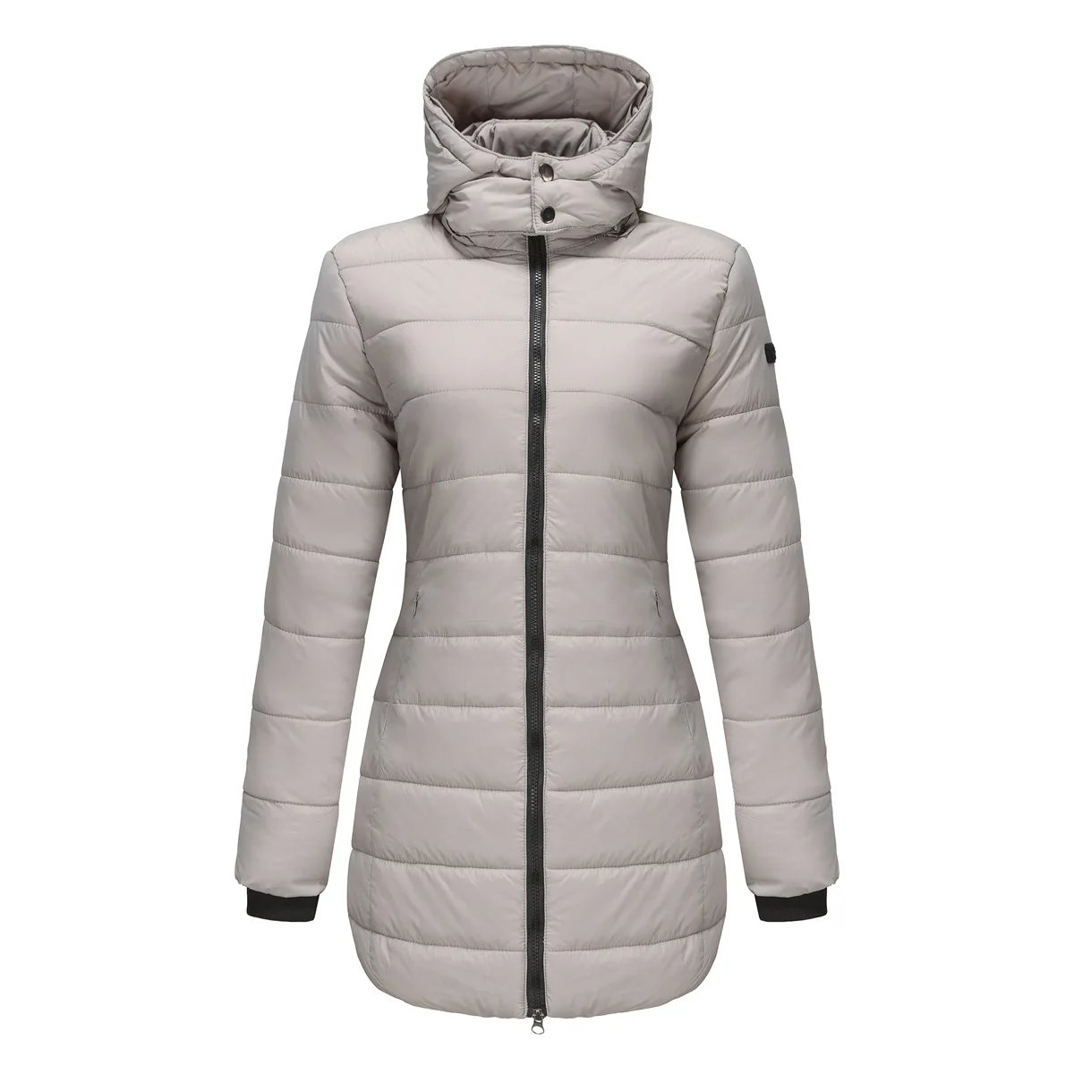 Coats Thick Parka Cotton 2025 Winter Black Jackets Women Long Parkas Hooded Warm Winter Coats Women Maxi Y2k Black Overcoats