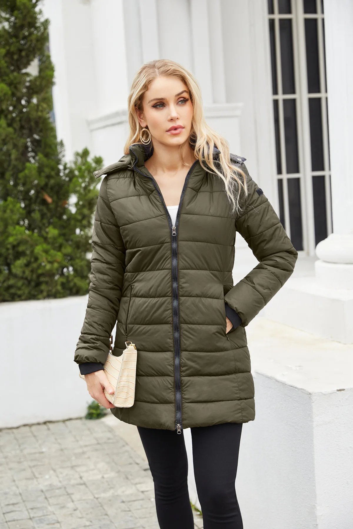 Coats Thick Parka Cotton 2025 Winter Black Jackets Women Long Parkas Hooded Warm Winter Coats Women Maxi Y2k Black Overcoats