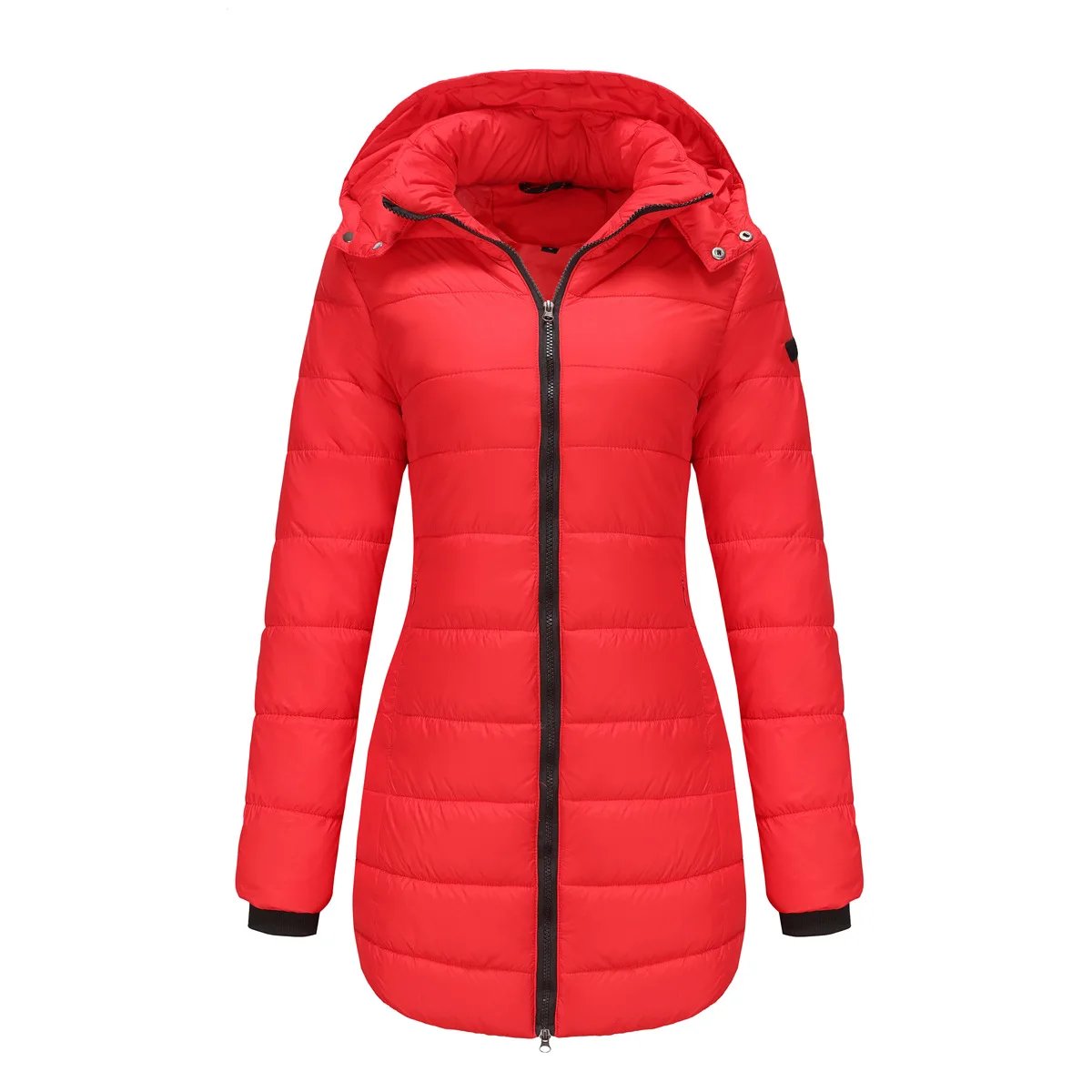 Coats Thick Parka Cotton 2025 Winter Black Jackets Women Long Parkas Hooded Warm Winter Coats Women Maxi Y2k Black Overcoats