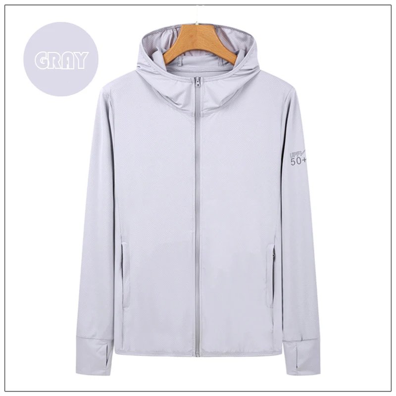 Sun Protection Jacket for Women and Men Jacket UPF50+ Ice Silk skin Coat for Walking Travel and Fishing Outdoor Sports Clothing