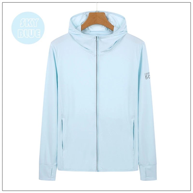 Sun Protection Jacket for Women and Men Jacket UPF50+ Ice Silk skin Coat for Walking Travel and Fishing Outdoor Sports Clothing