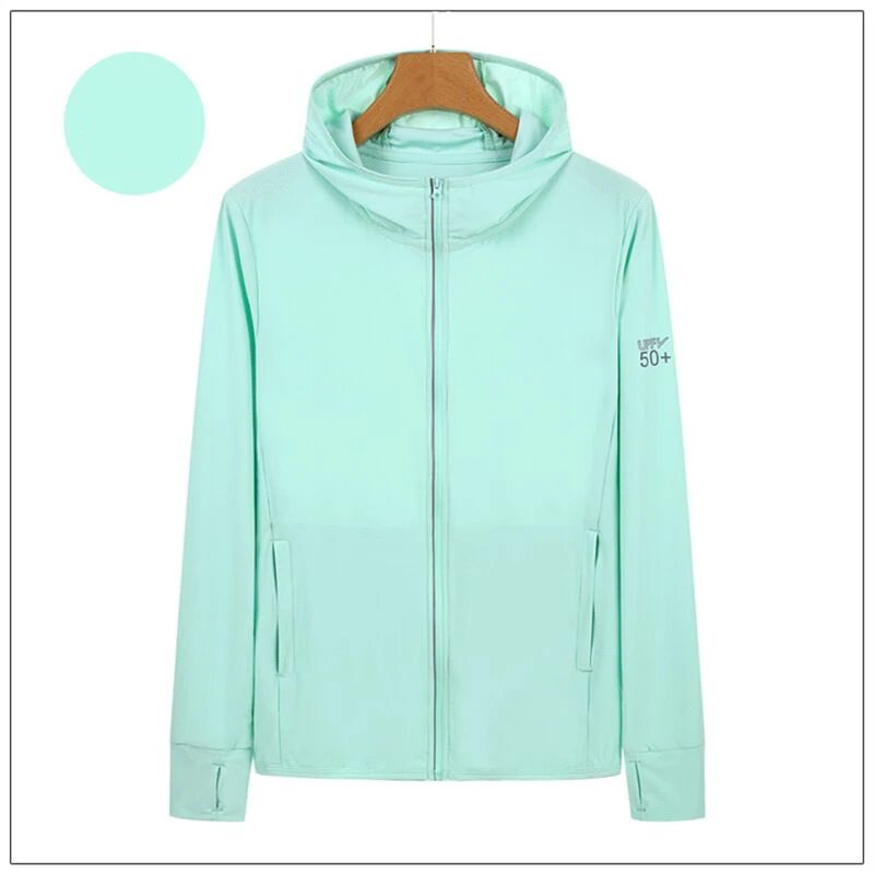 Sun Protection Jacket for Women and Men Jacket UPF50+ Ice Silk skin Coat for Walking Travel and Fishing Outdoor Sports Clothing