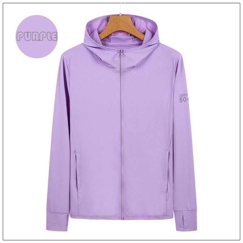Sun Protection Jacket for Women and Men Jacket UPF50+ Ice Silk skin Coat for Walking Travel and Fishing Outdoor Sports Clothing