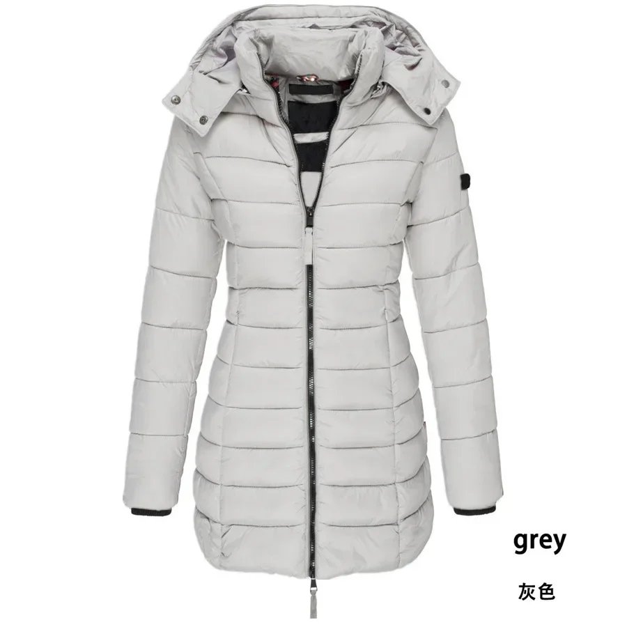 Winter Korean New Women's Cotton Padded Clothes Women's Medium Long Slim Cotton Padded Jacket Warm Down Cotton Padded Jacket
