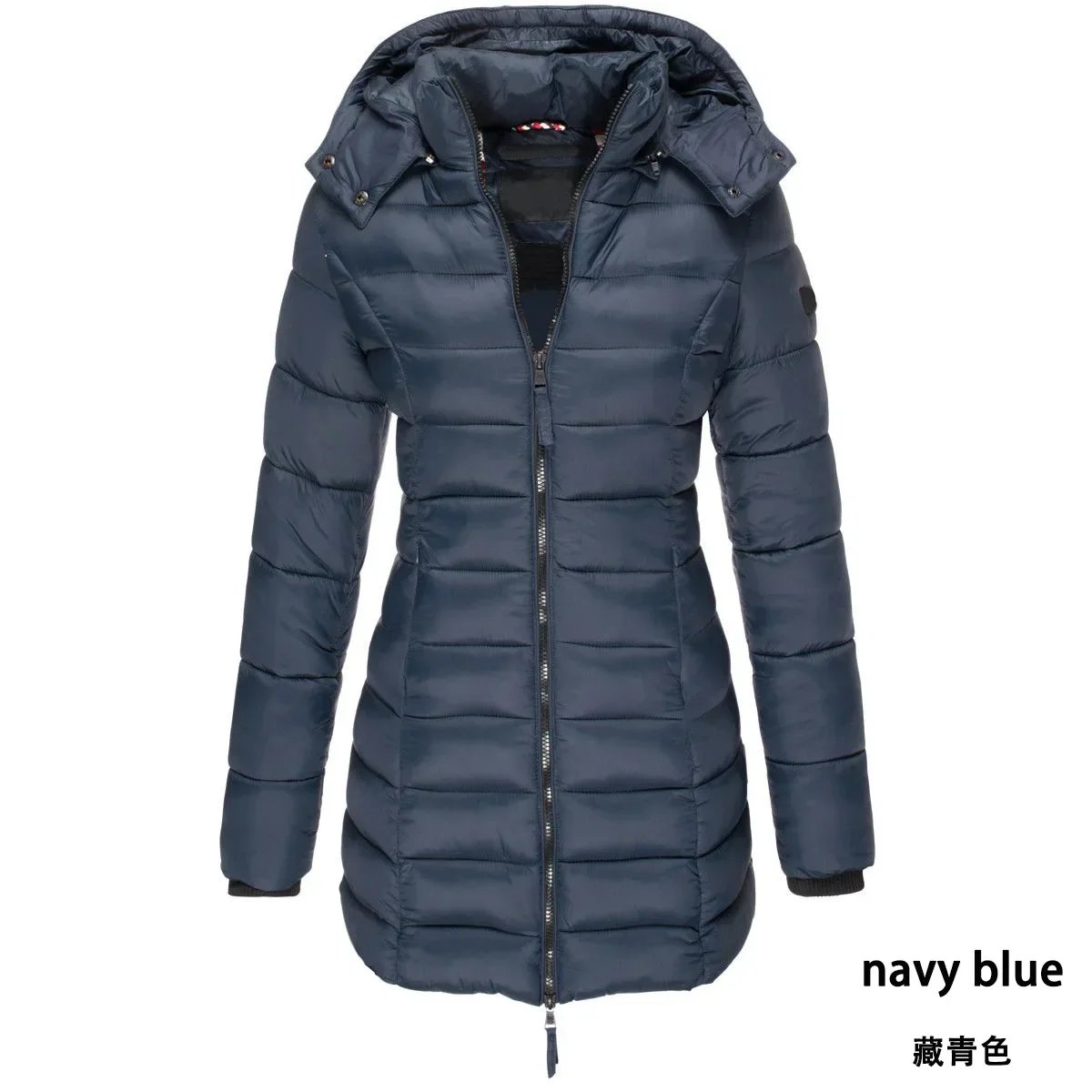 Winter Korean New Women's Cotton Padded Clothes Women's Medium Long Slim Cotton Padded Jacket Warm Down Cotton Padded Jacket
