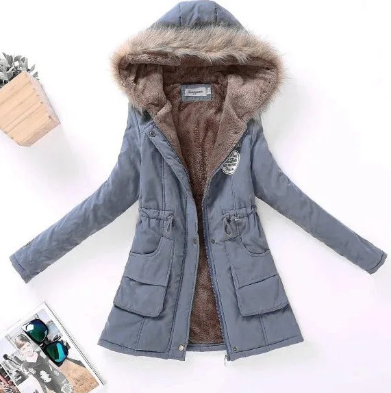 Spring Autumn Winter Jacket Women 2022 Thick Warm Hooded Parka Mujer Cotton Padded Coat 3XL Casual Slim Jacket Female