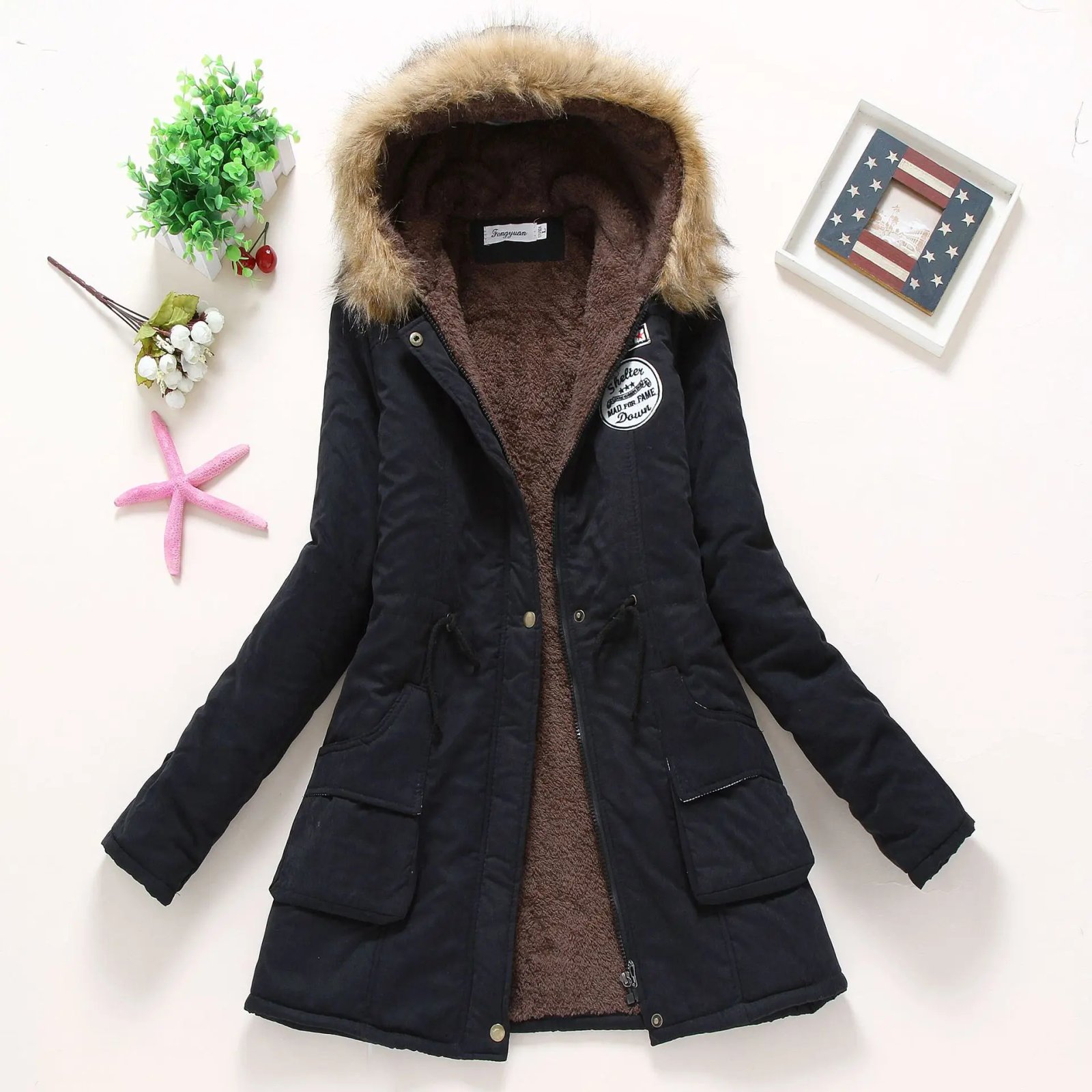 Spring Autumn Winter Jacket Women 2022 Thick Warm Hooded Parka Mujer Cotton Padded Coat 3XL Casual Slim Jacket Female