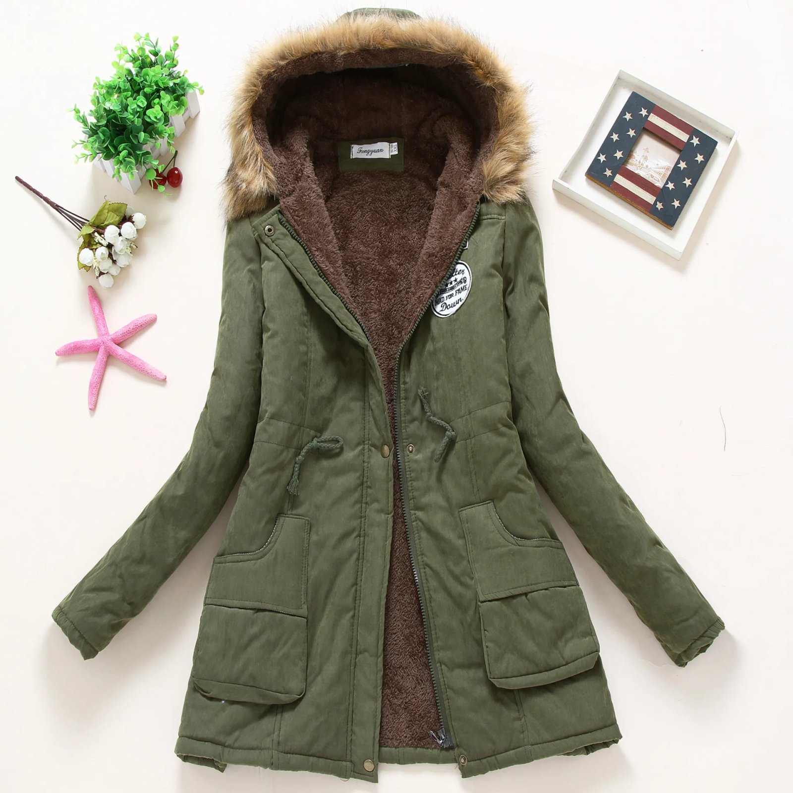 Spring Autumn Winter Jacket Women 2022 Thick Warm Hooded Parka Mujer Cotton Padded Coat 3XL Casual Slim Jacket Female