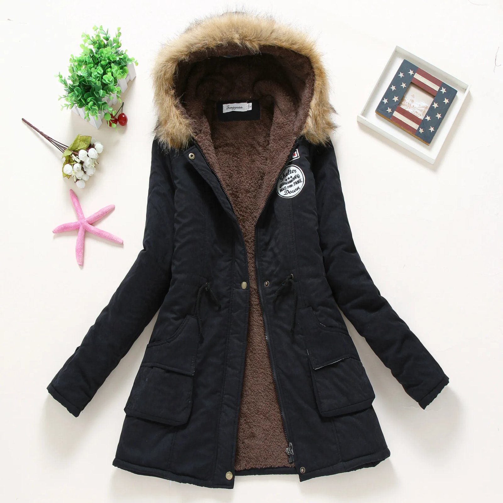 Spring Autumn Winter Jacket Women 2022 Thick Warm Hooded Parka Mujer Cotton Padded Coat 3XL Casual Slim Jacket Female
