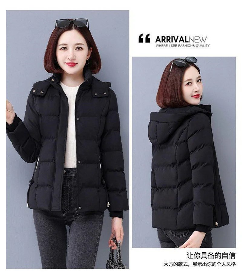 Plus Velvet Padded Cotton-Padded Jacket Women's Autumn And Winter 2023 New Overcoat Korean Fashion Casual Warm Women's Coat Top Plus Velvet Padded Cotton-Padded Jacket Women's Autumn And Winter 2023 New Overcoat Korean Fashion Casual Warm Women's Coat Top