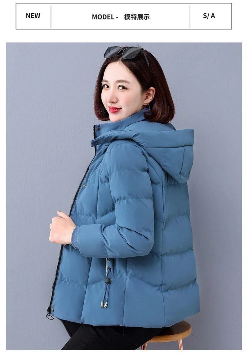 Plus Velvet Padded Cotton-Padded Jacket Women's Autumn And Winter 2023 New Overcoat Korean Fashion Casual Warm Women's Coat Top Plus Velvet Padded Cotton-Padded Jacket Women's Autumn And Winter 2023 New Overcoat Korean Fashion Casual Warm Women's Coat Top