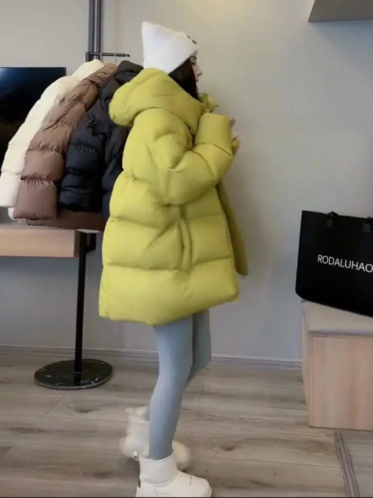 Fashion Down Women Cotton Coat 2024 Winter New Fashion Warm Hooded Solid Color Thickenin Elegance Down Cotton-Padded Jacket H145 Fashion Down Women Cotton Coat 2024 Winter New Fashion Warm Hooded Solid Color Thickenin Elegance Down Cotton-Padded Jacket H145