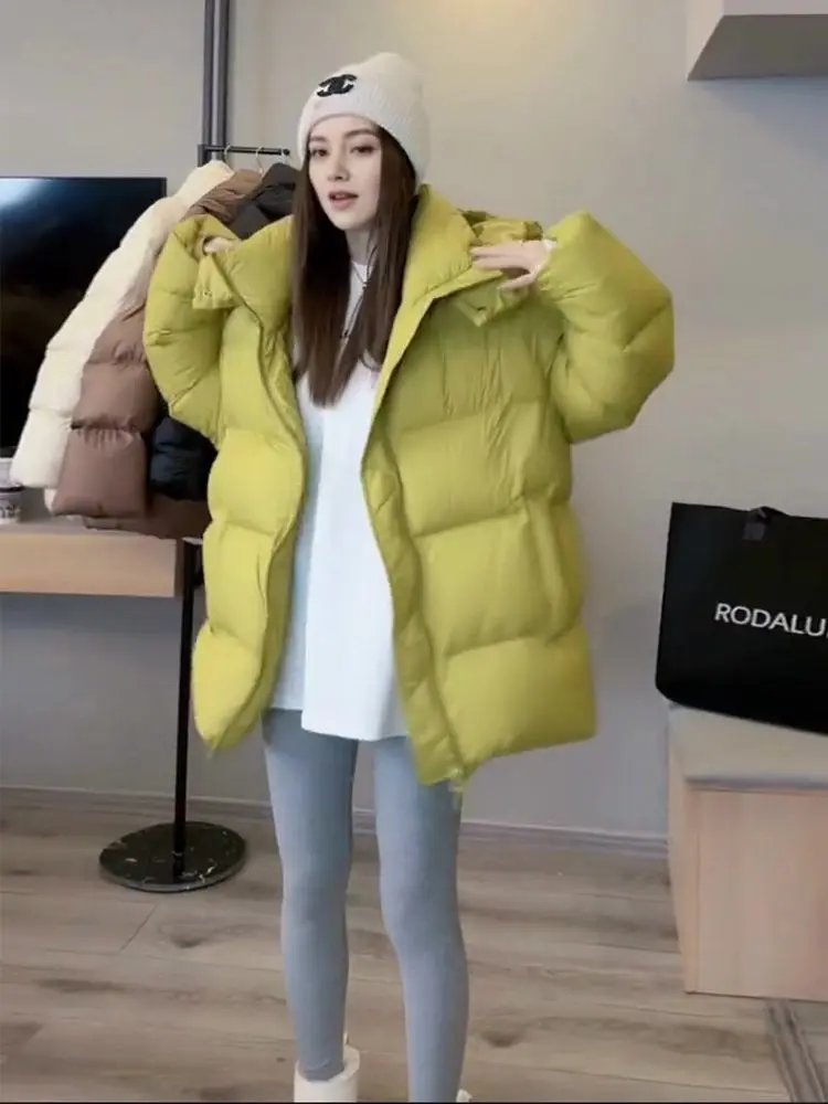 Fashion Down Women Cotton Coat 2024 Winter New Fashion Warm Hooded Solid Color Thickenin Elegance Down Cotton-Padded Jacket H145 Fashion Down Women Cotton Coat 2024 Winter New Fashion Warm Hooded Solid Color Thickenin Elegance Down Cotton-Padded Jacket H145
