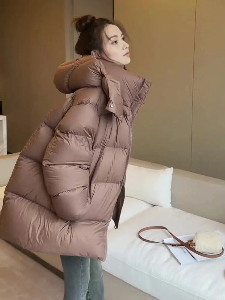 Fashion Down Women Cotton Coat 2024 Winter New Fashion Warm Hooded Solid Color Thickenin Elegance Down Cotton-Padded Jacket H145 Fashion Down Women Cotton Coat 2024 Winter New Fashion Warm Hooded Solid Color Thickenin Elegance Down Cotton-Padded Jacket H145