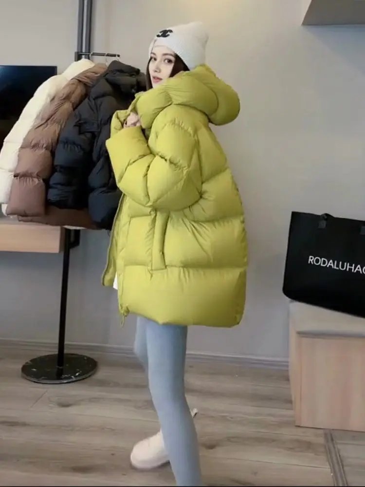 Fashion Down Women Cotton Coat 2024 Winter New Fashion Warm Hooded Solid Color Thickenin Elegance Down Cotton-Padded Jacket H145 Fashion Down Women Cotton Coat 2024 Winter New Fashion Warm Hooded Solid Color Thickenin Elegance Down Cotton-Padded Jacket H145