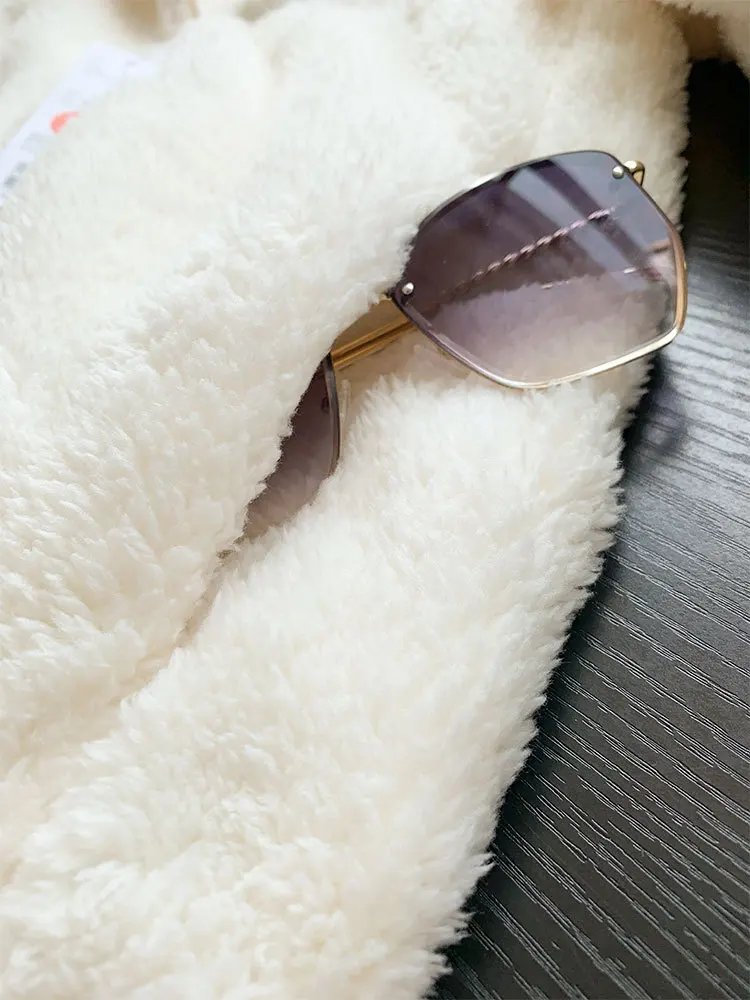 Autumn Winter Unisex Warm Fleece Jacket Outwear Ladies Zipper Lamb Fleece Coat Double Sided Velvet Stand Collar Coats New Simple