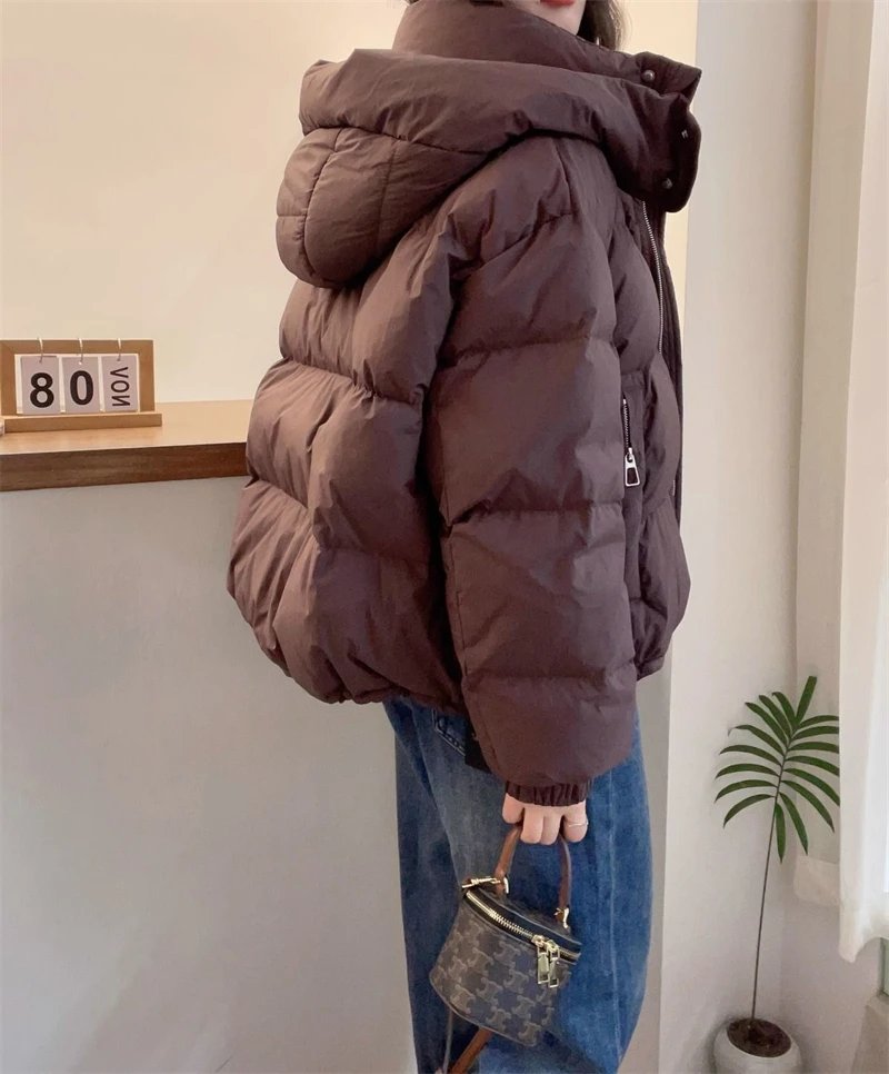 2024 New Winter Jacket Women Puffer Warm Parkas Female Long Sleeve Casual Cotton Padded Jacket Hooded Snow Wear Coat Outwear 2024 New Winter Jacket Women Puffer Warm Parkas Female Long Sleeve Casual Cotton Padded Jacket Hooded Snow Wear Coat Outwear