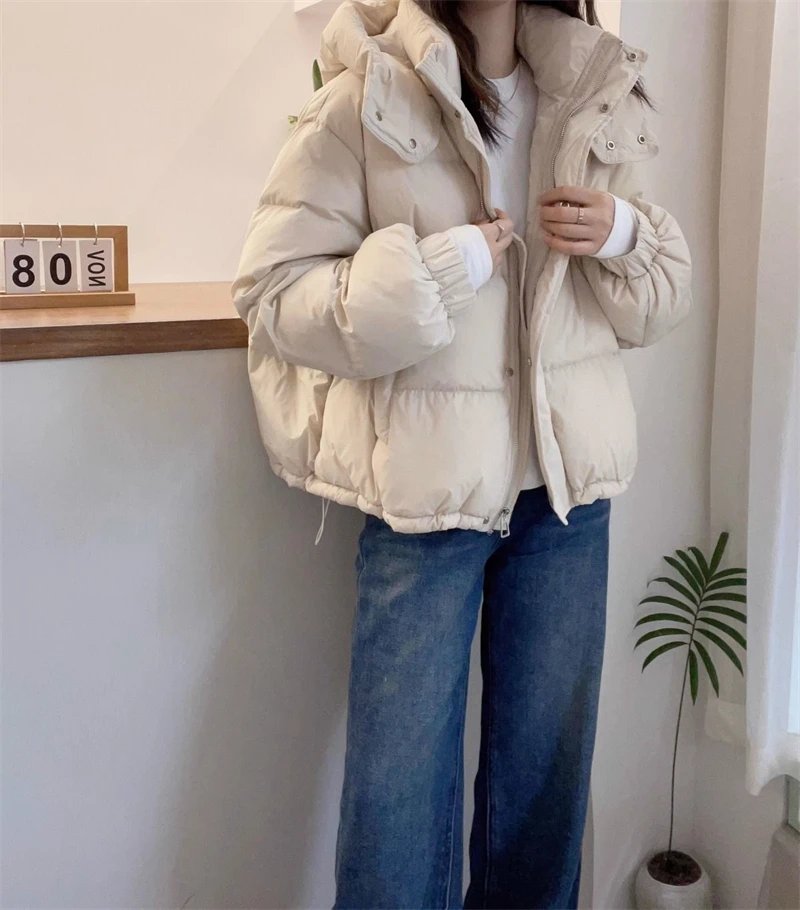 2024 New Winter Jacket Women Puffer Warm Parkas Female Long Sleeve Casual Cotton Padded Jacket Hooded Snow Wear Coat Outwear 2024 New Winter Jacket Women Puffer Warm Parkas Female Long Sleeve Casual Cotton Padded Jacket Hooded Snow Wear Coat Outwear