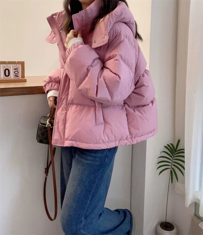 2024 New Winter Jacket Women Puffer Warm Parkas Female Long Sleeve Casual Cotton Padded Jacket Hooded Snow Wear Coat Outwear 2024 New Winter Jacket Women Puffer Warm Parkas Female Long Sleeve Casual Cotton Padded Jacket Hooded Snow Wear Coat Outwear