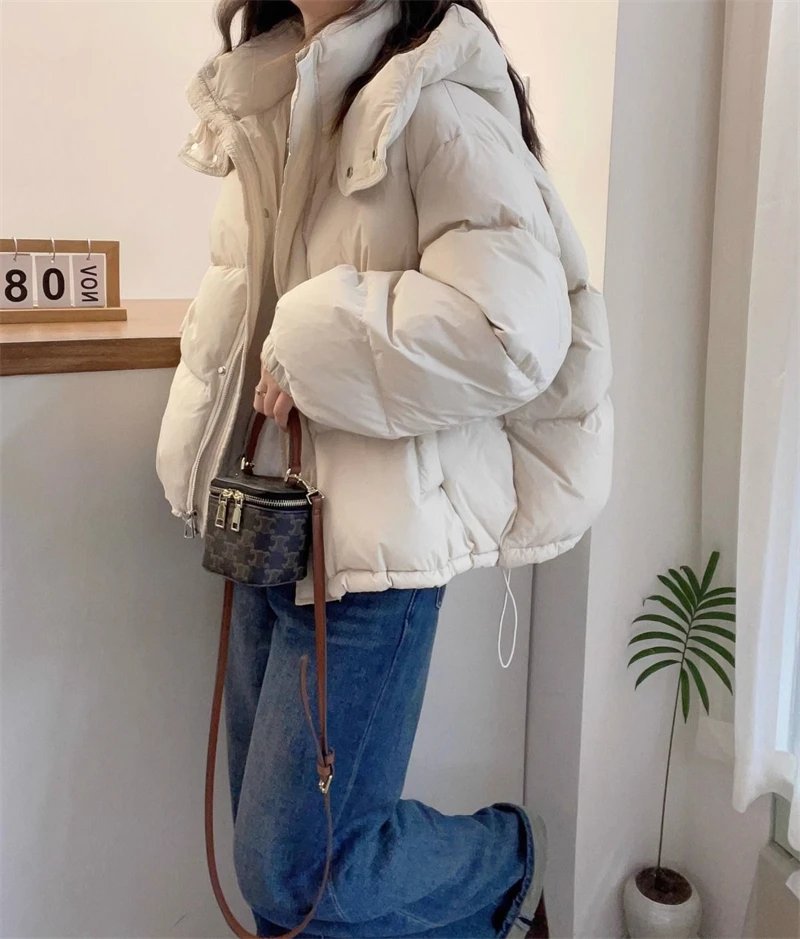 2024 New Winter Jacket Women Puffer Warm Parkas Female Long Sleeve Casual Cotton Padded Jacket Hooded Snow Wear Coat Outwear 2024 New Winter Jacket Women Puffer Warm Parkas Female Long Sleeve Casual Cotton Padded Jacket Hooded Snow Wear Coat Outwear