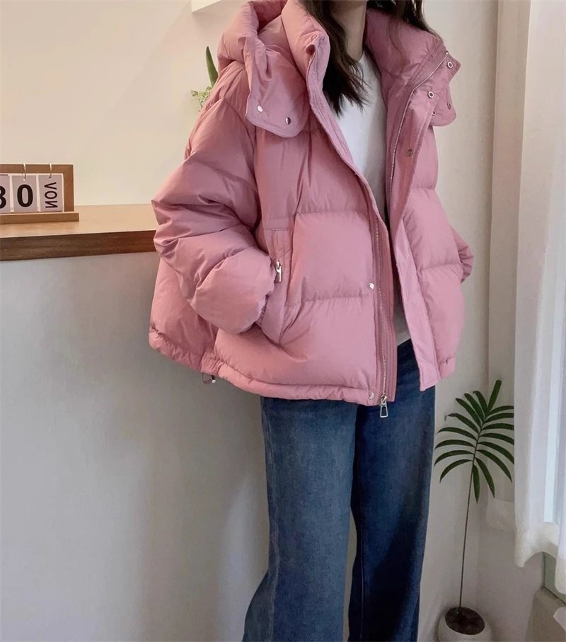 2024 New Winter Jacket Women Puffer Warm Parkas Female Long Sleeve Casual Cotton Padded Jacket Hooded Snow Wear Coat Outwear 2024 New Winter Jacket Women Puffer Warm Parkas Female Long Sleeve Casual Cotton Padded Jacket Hooded Snow Wear Coat Outwear