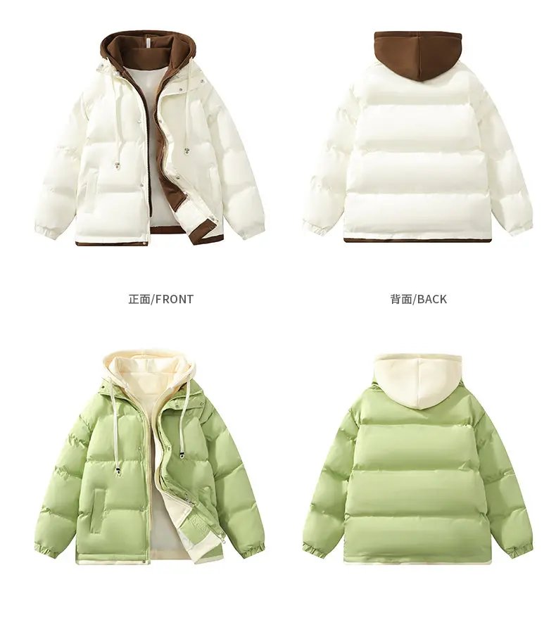 Winter Parkas Women 2024 New in Casual Thick Warm Jackets Hood Coats Solid Loose Female Down Outerwears Chaquetas Parkas Mujer