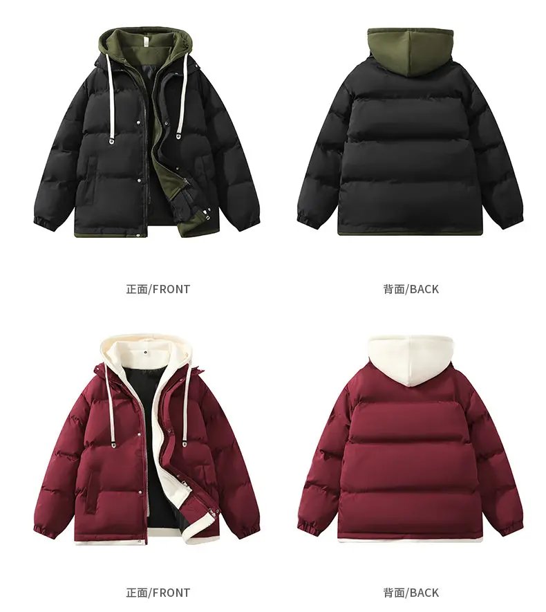 Winter Parkas Women 2024 New in Casual Thick Warm Jackets Hood Coats Solid Loose Female Down Outerwears Chaquetas Parkas Mujer