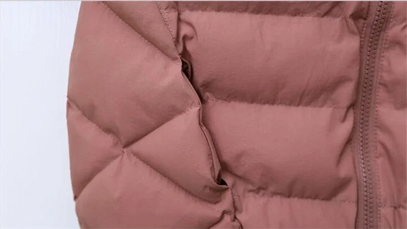 Short Hooded Cotton Jacket Women Parka Coats Autumn Winter Windproof Warm Outwear Solid color Padded  4XL 5XL Zip Cotton Jacket