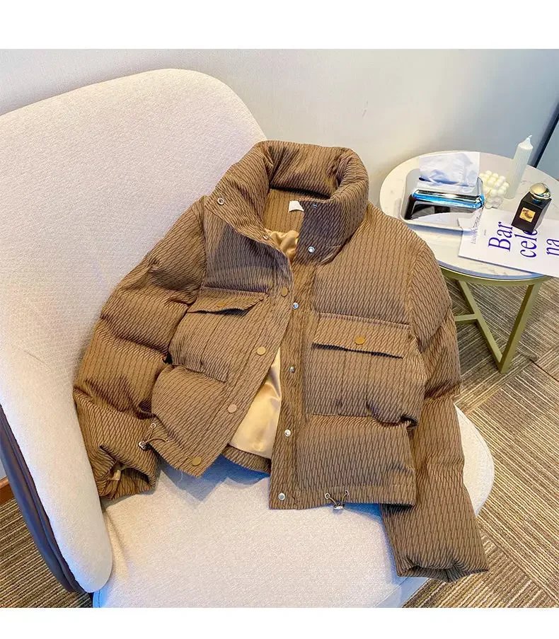 Stand Collar Parkas for Women, Quilted Jacket, Warm Tops, Loose Casual Coat, Winter Clothes, Fashion, New, 2022 Stand Collar Parkas for Women, Quilted Jacket, Warm Tops, Loose Casual Coat, Winter Clothes, Fashion, New, 2022