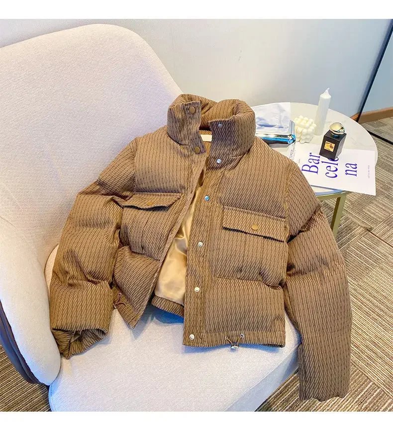 Stand Collar Parkas for Women, Quilted Jacket, Warm Tops, Loose Casual Coat, Winter Clothes, Fashion, New, 2022 Stand Collar Parkas for Women, Quilted Jacket, Warm Tops, Loose Casual Coat, Winter Clothes, Fashion, New, 2022
