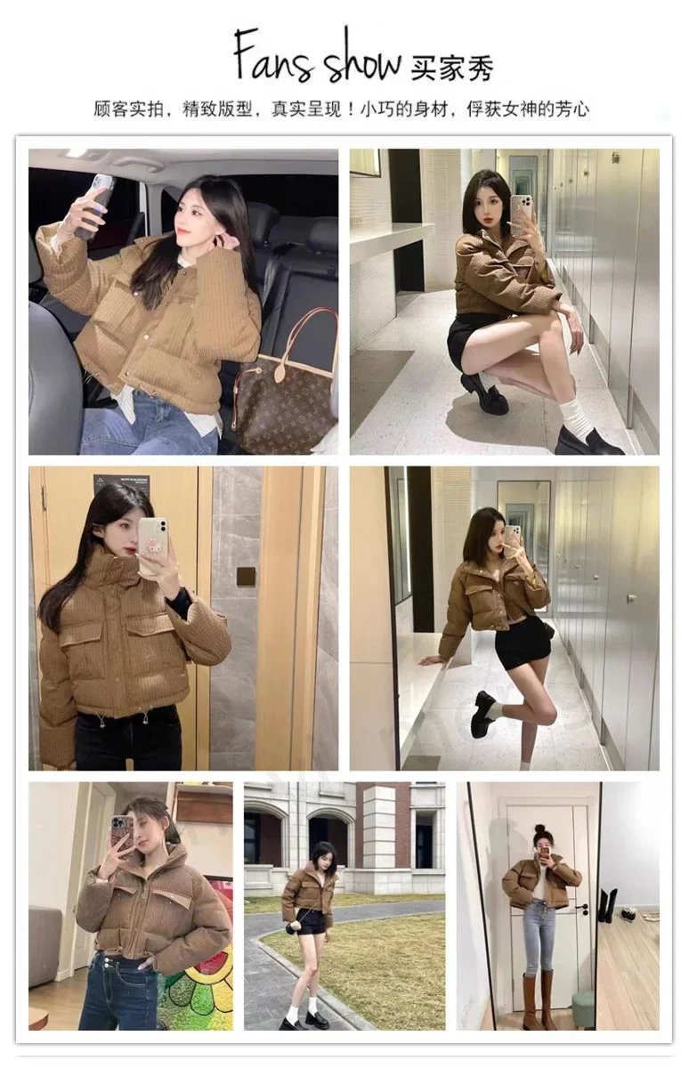 Stand Collar Parkas for Women, Quilted Jacket, Warm Tops, Loose Casual Coat, Winter Clothes, Fashion, New, 2022 Stand Collar Parkas for Women, Quilted Jacket, Warm Tops, Loose Casual Coat, Winter Clothes, Fashion, New, 2022