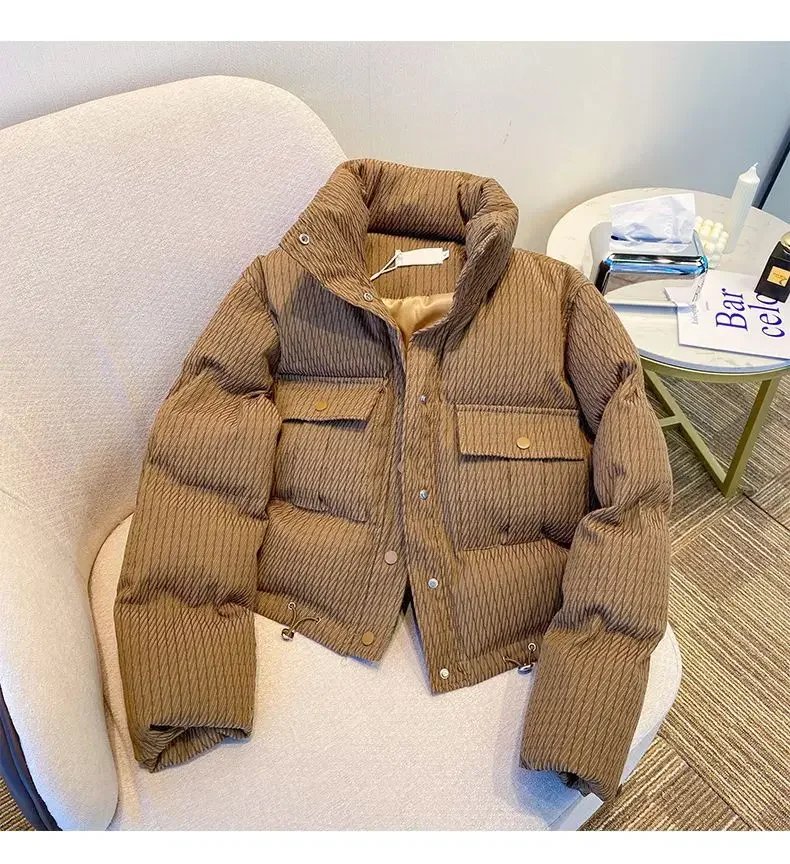 Stand Collar Parkas for Women, Quilted Jacket, Warm Tops, Loose Casual Coat, Winter Clothes, Fashion, New, 2022 Stand Collar Parkas for Women, Quilted Jacket, Warm Tops, Loose Casual Coat, Winter Clothes, Fashion, New, 2022