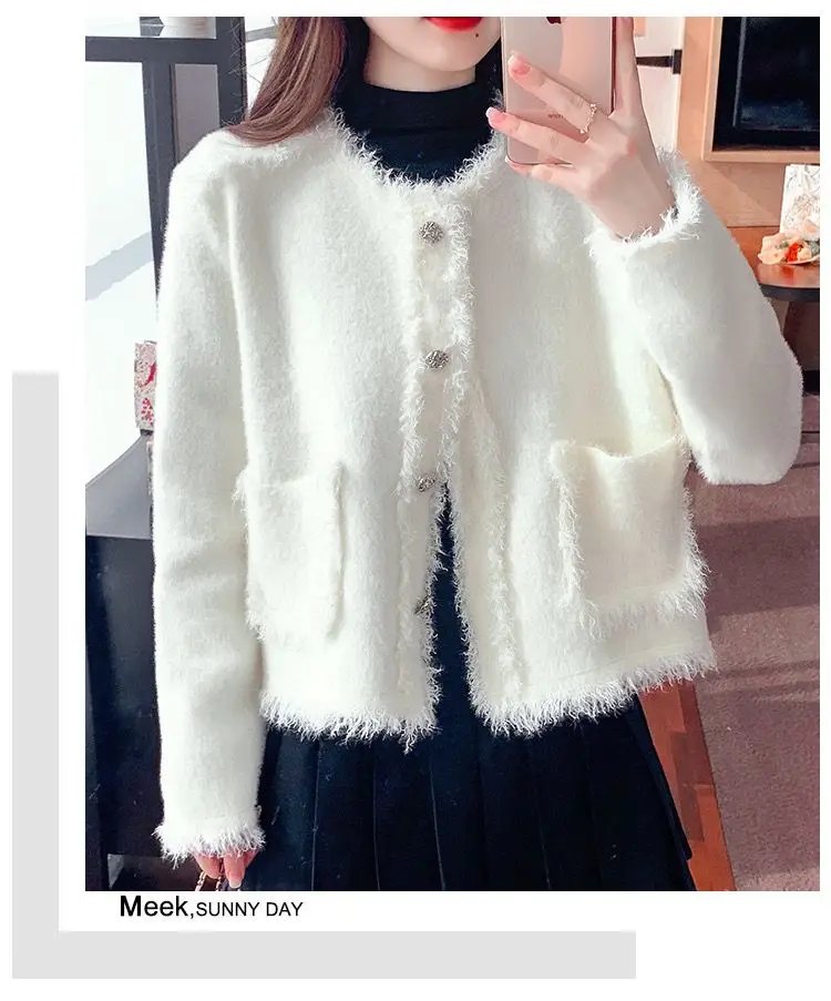 Exquisite Breasted Tassel Coat for Women's Light Luxury High-end Cardigan Top Lace