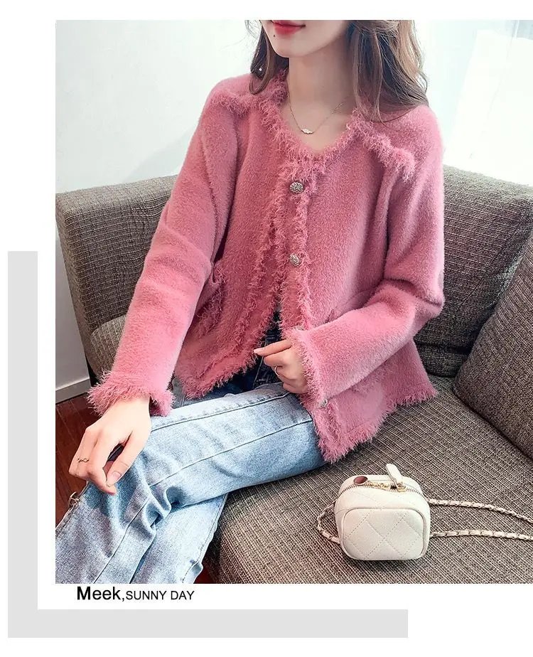 Exquisite Breasted Tassel Coat for Women's Light Luxury High-end Cardigan Top Lace