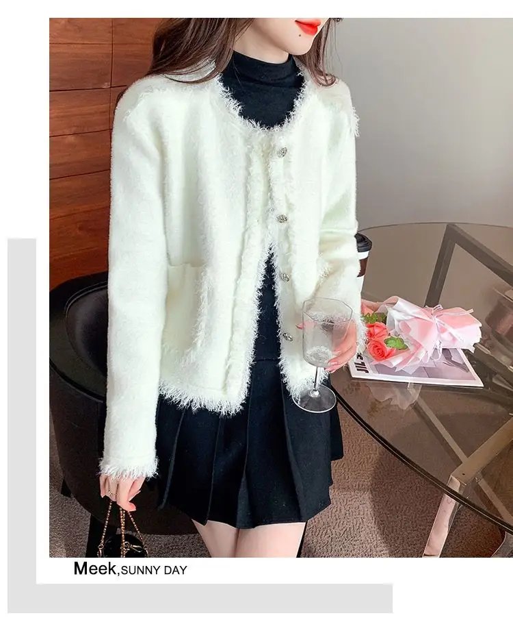 Exquisite Breasted Tassel Coat for Women's Light Luxury High-end Cardigan Top Lace