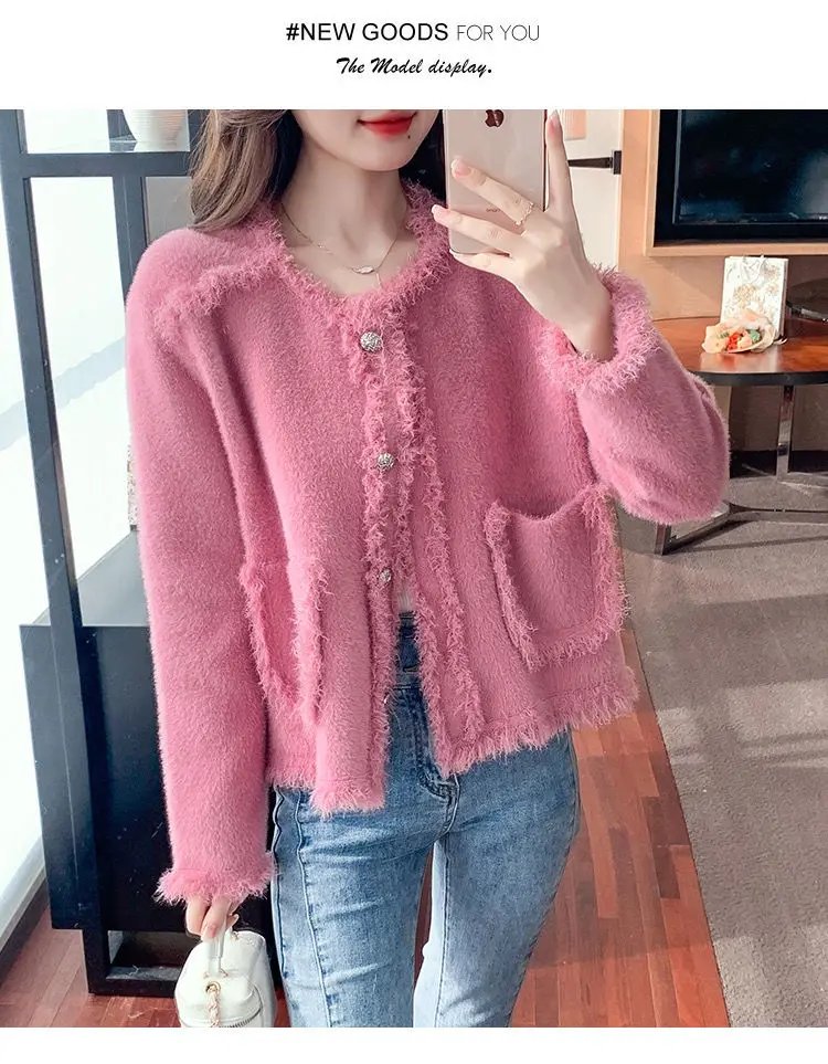 Exquisite Breasted Tassel Coat for Women's Light Luxury High-end Cardigan Top Lace