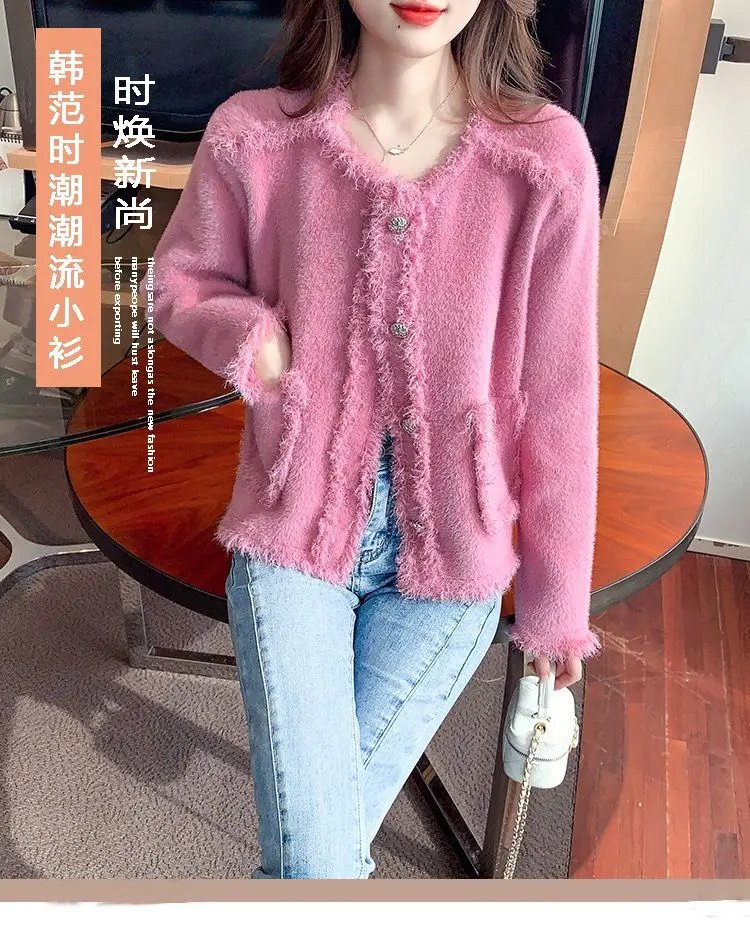 Exquisite Breasted Tassel Coat for Women's Light Luxury High-end Cardigan Top Lace