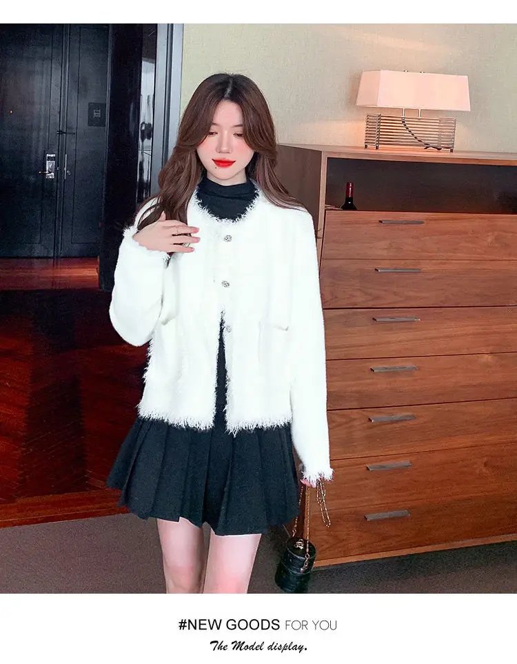 Exquisite Breasted Tassel Coat for Women's Light Luxury High-end Cardigan Top Lace