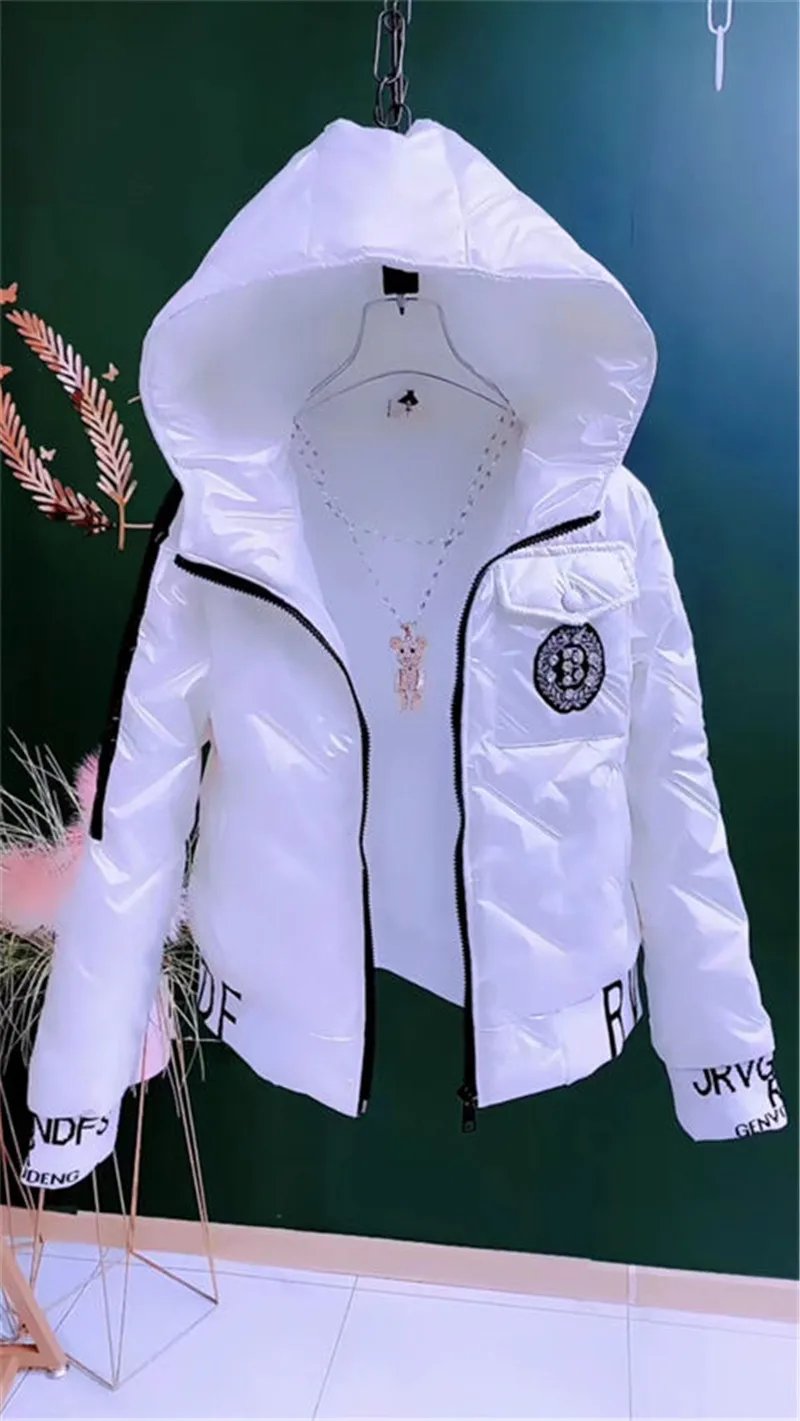Winter Cotton-Padded Jacket Glossy Down Cotton Coat Women's Short 2022 New Student Korean Version Loose Keep Warm Cotton-Padded